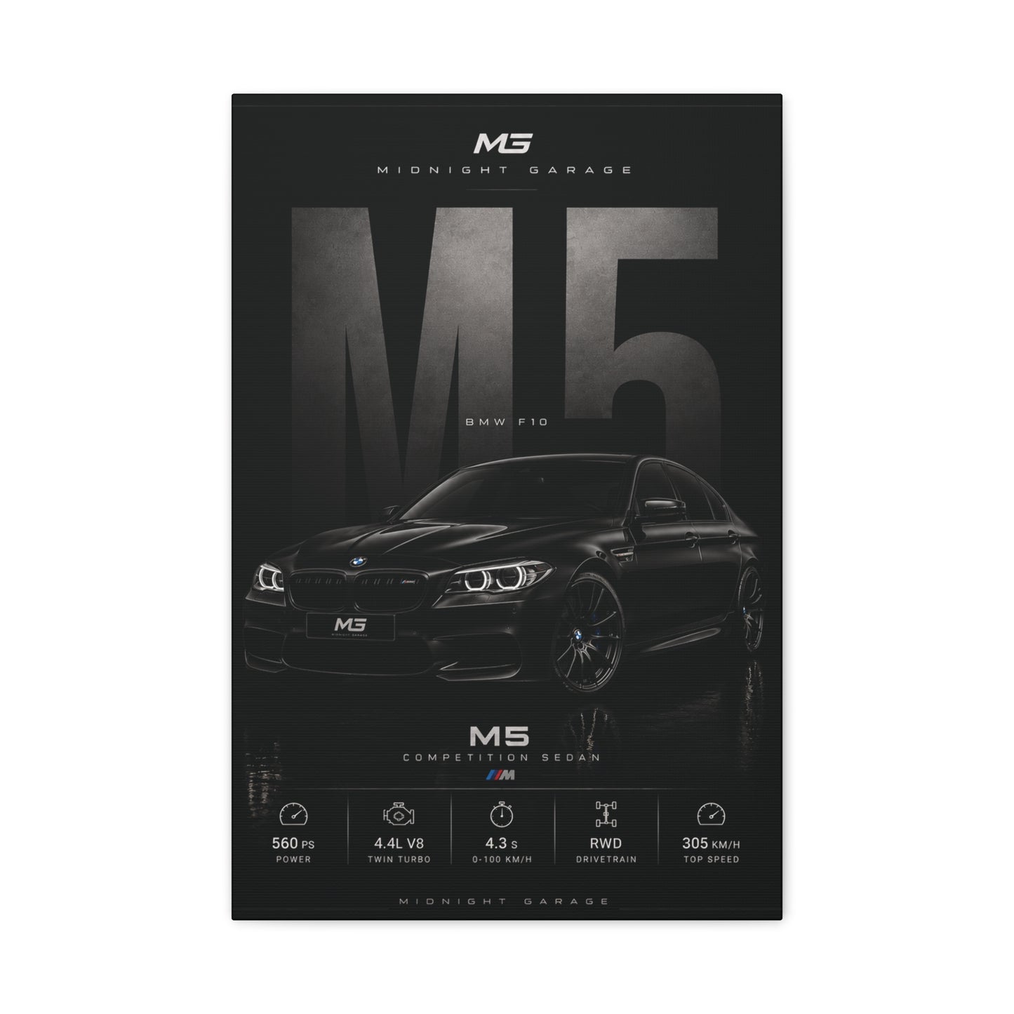 BMW F10 M5 Canvas — Midnight Garage Edition
