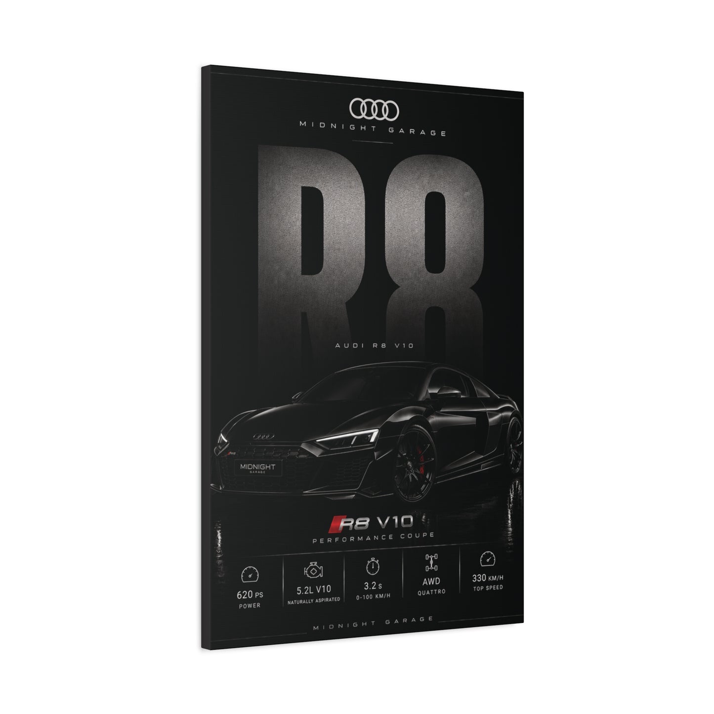 Audi R8 V10 Canvas — Midnight Garage Edition