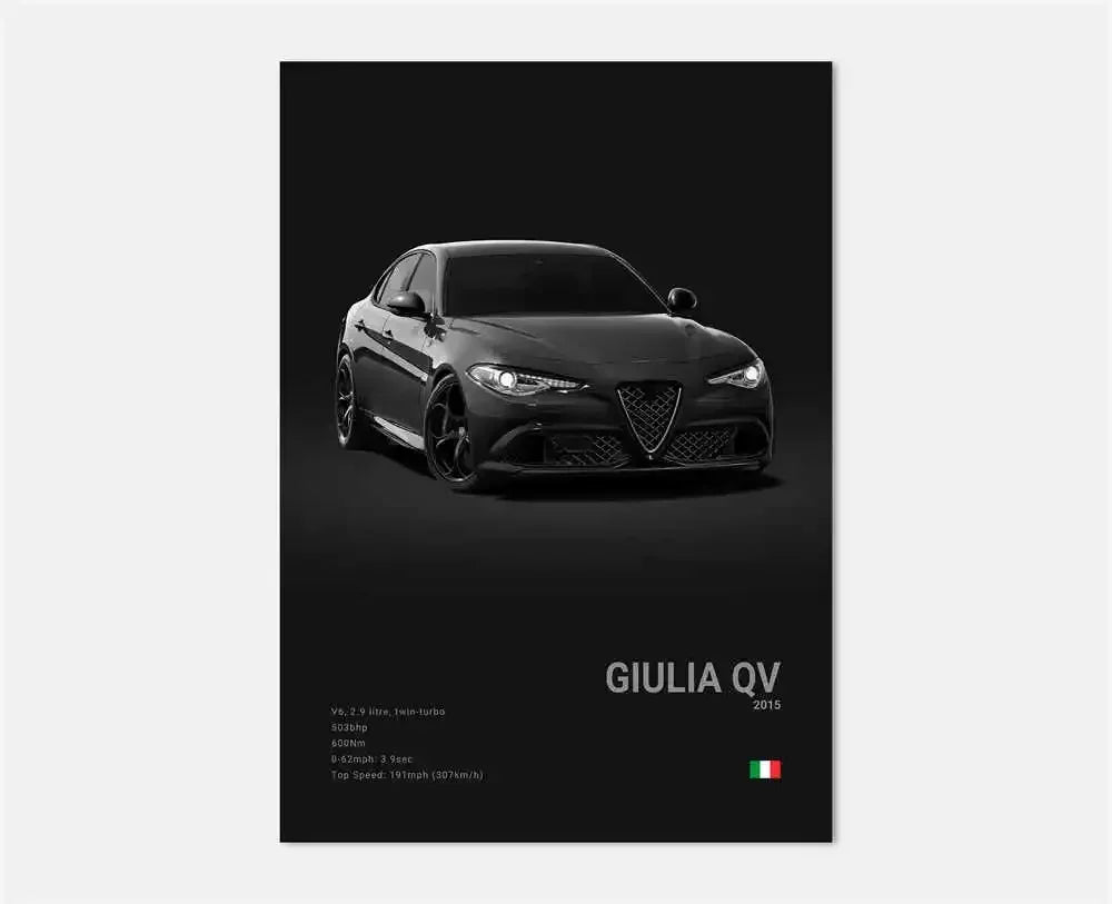 Midnight Supercar Poster – Shadow Edition