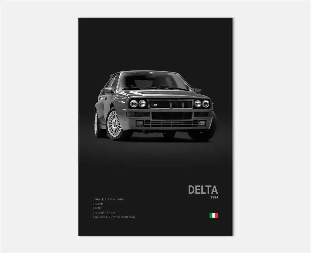 Midnight Supercar Poster – Shadow Edition