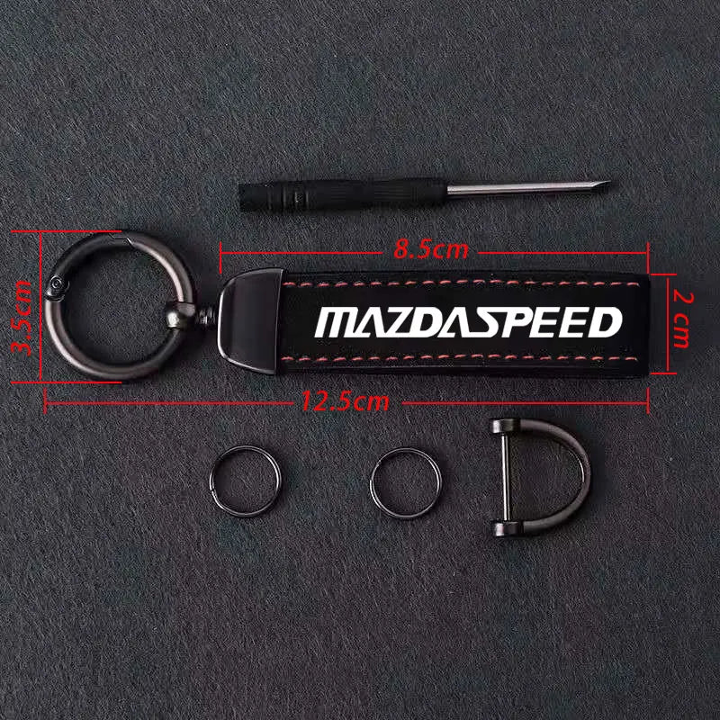 Suede Racing Keychain – Midnight Edition