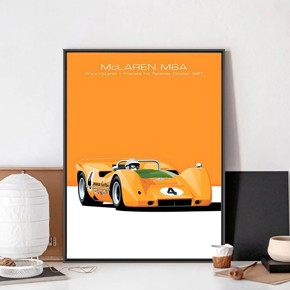 Minimal Racing Poster – Vintage Edition