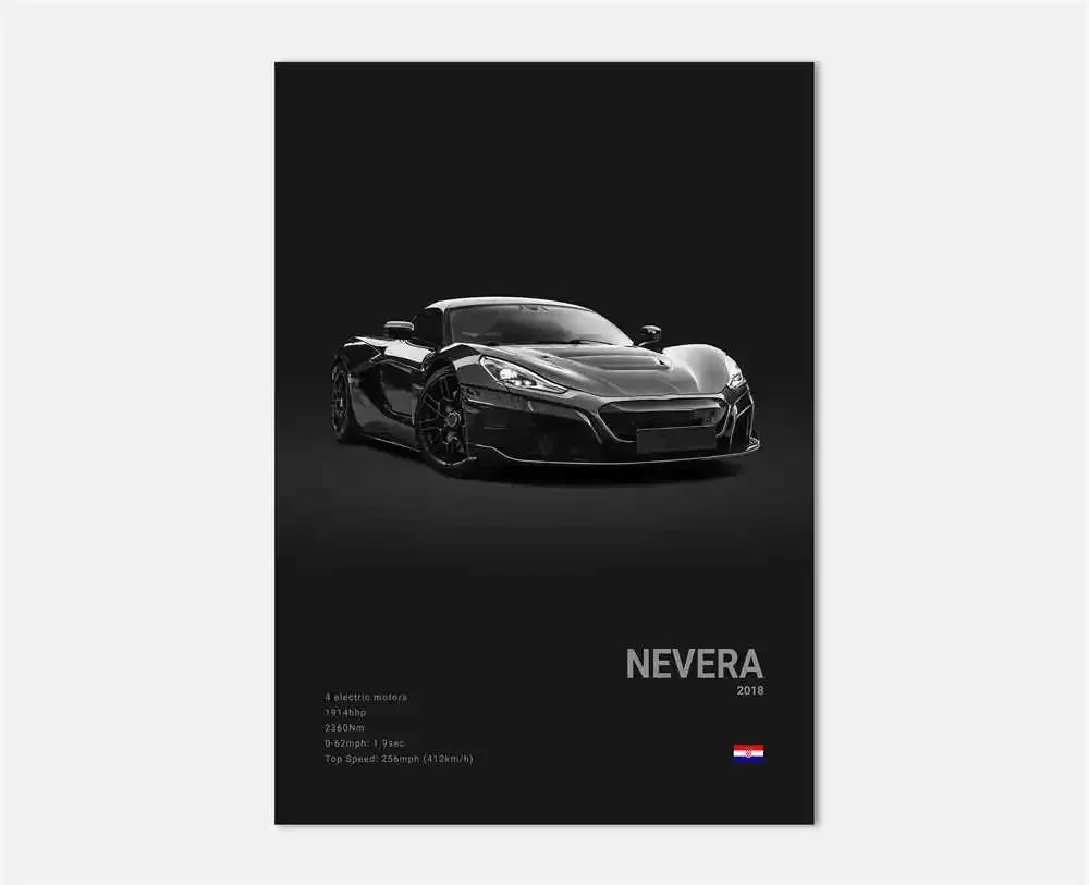 Midnight Supercar Poster – Shadow Edition