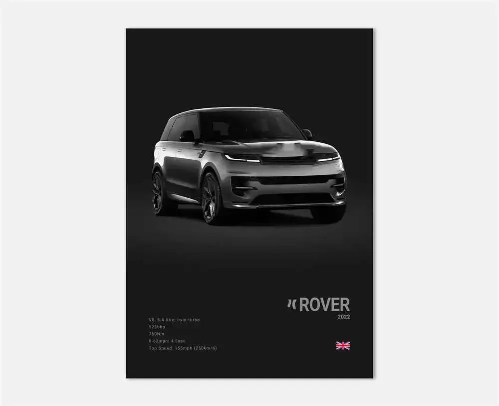 Midnight Supercar Poster – Shadow Edition