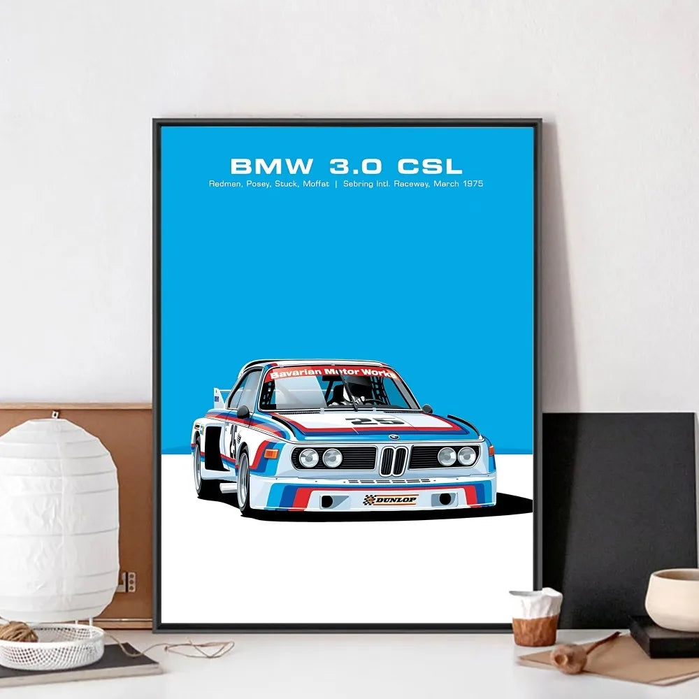 Minimal Racing Poster – Vintage Edition