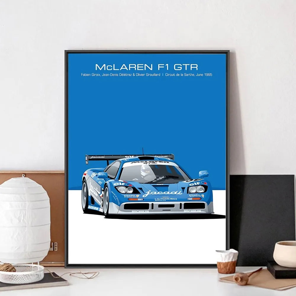 Minimal Racing Poster – Vintage Edition