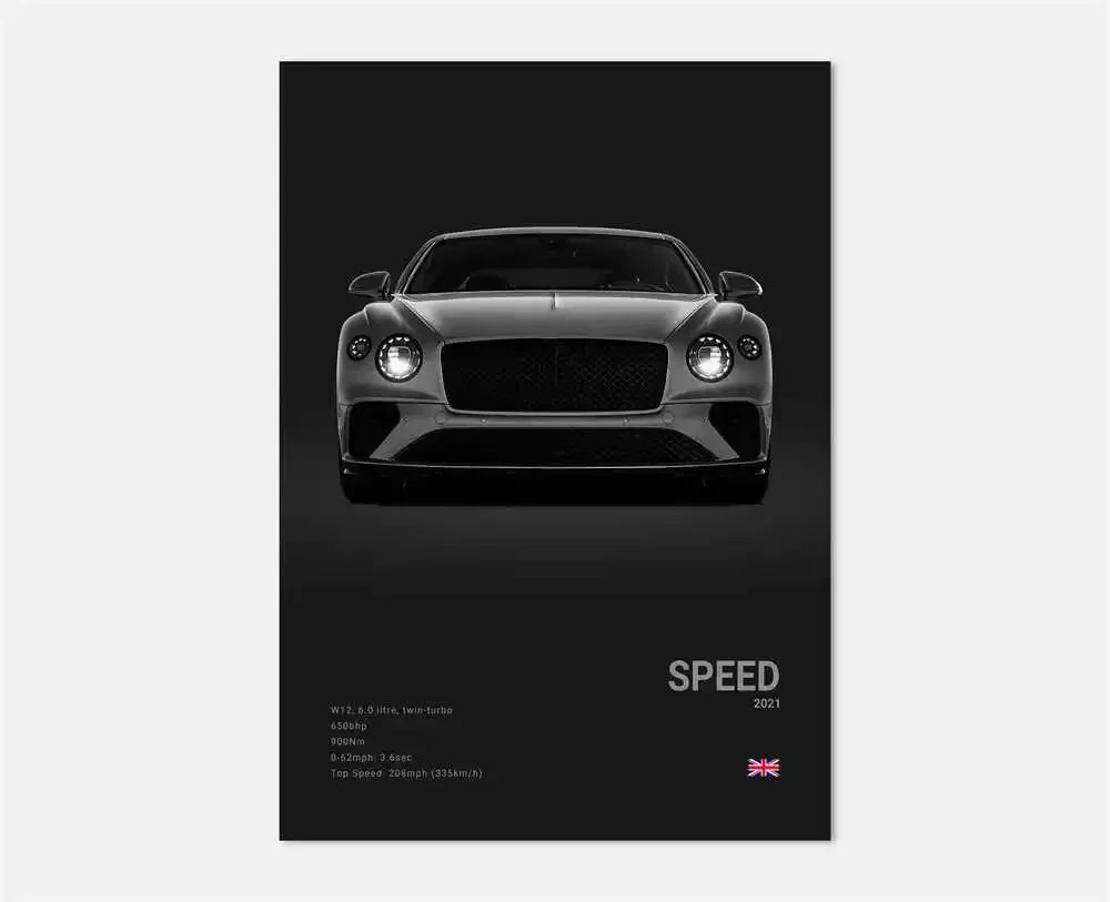 Midnight Supercar Poster – Shadow Edition