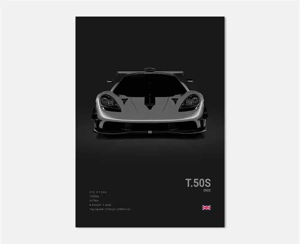 Midnight Supercar Poster – Shadow Edition