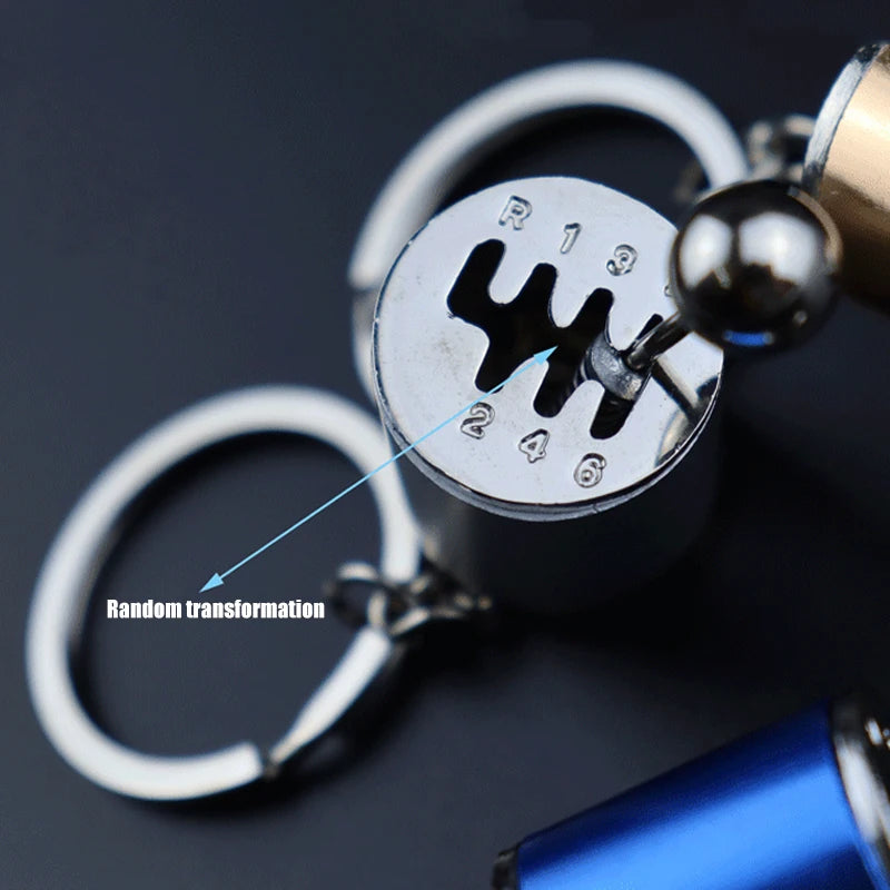 Manual Gear Shifter Keychain – Metal Edition