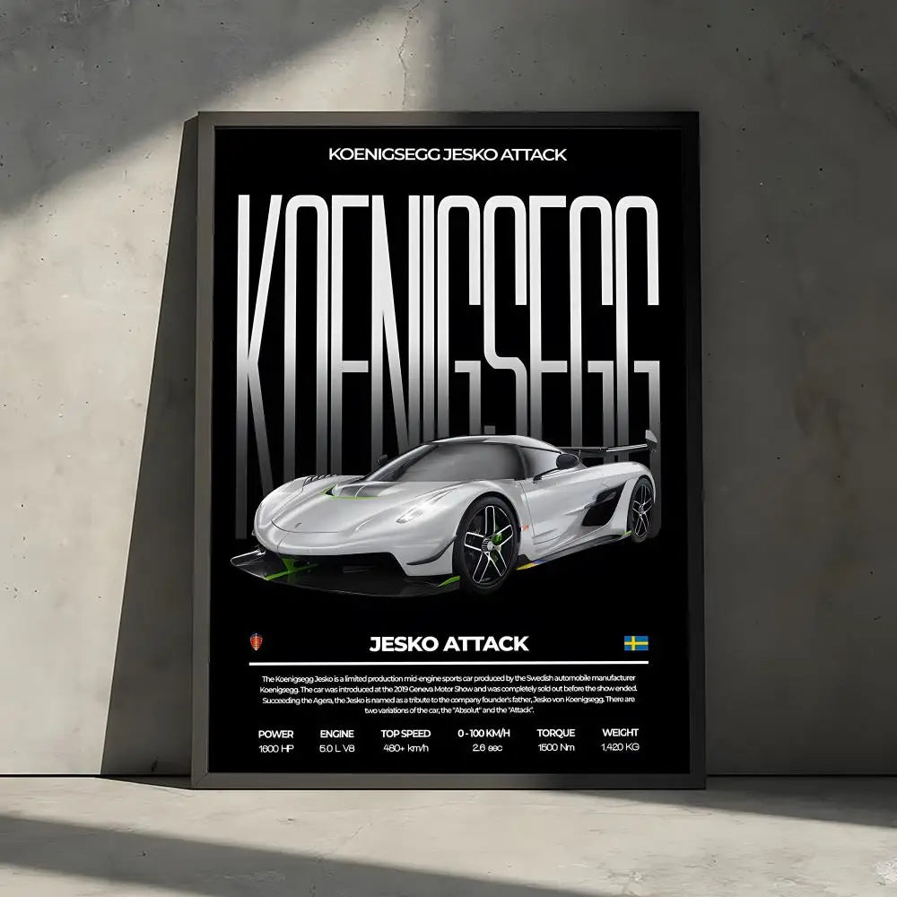 Hypercar Poster – Midnight Edition