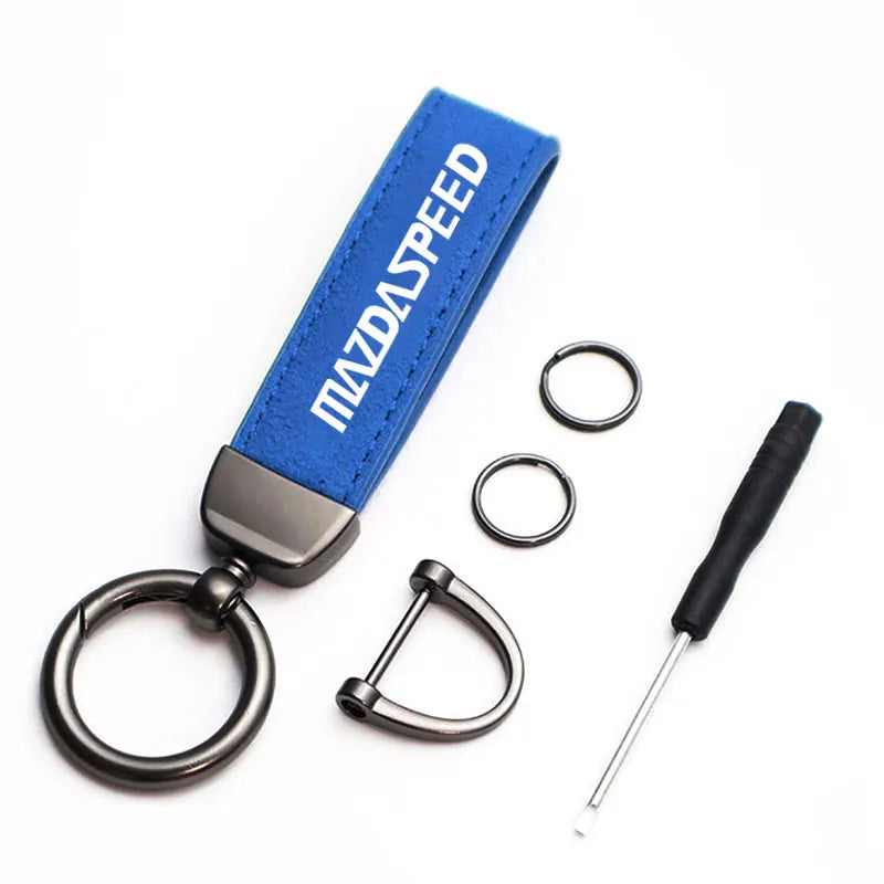 Suede Racing Keychain – Midnight Edition
