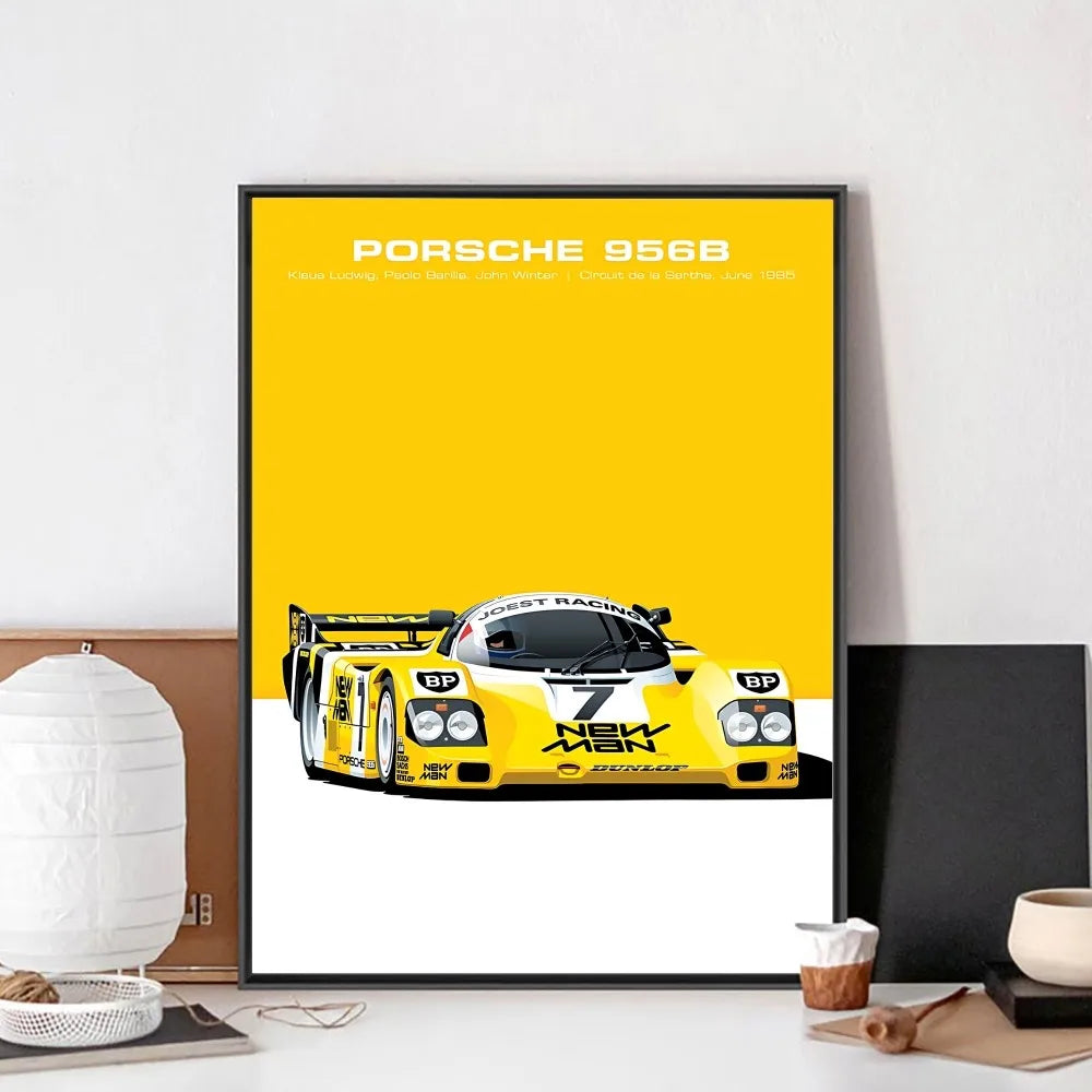 Minimal Racing Poster – Vintage Edition