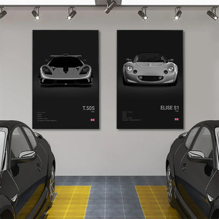Midnight Supercar Poster – Shadow Edition