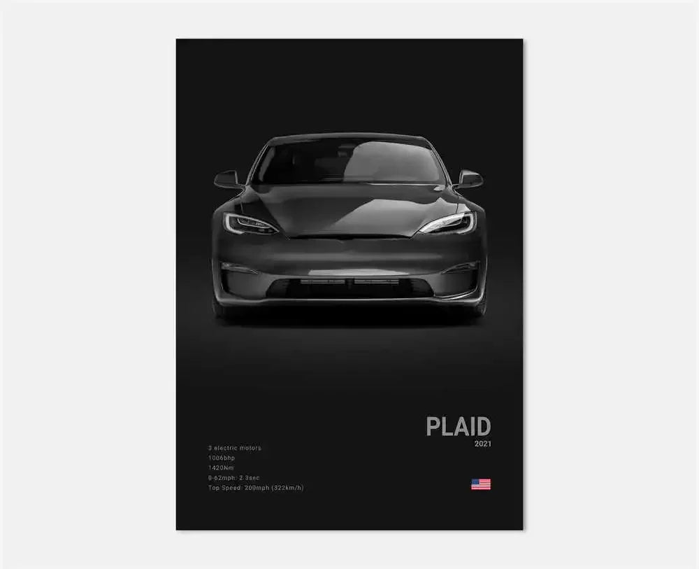 Midnight Supercar Poster – Shadow Edition