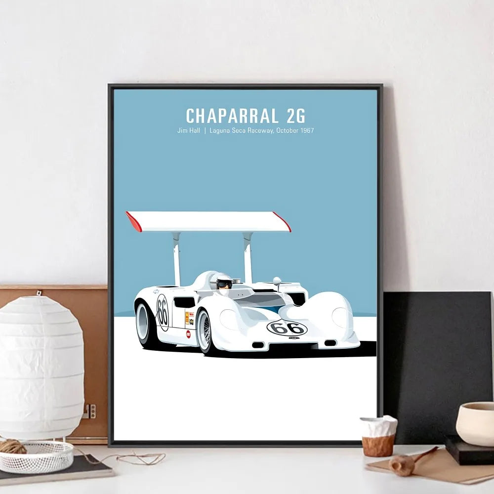 Minimal Racing Poster – Vintage Edition