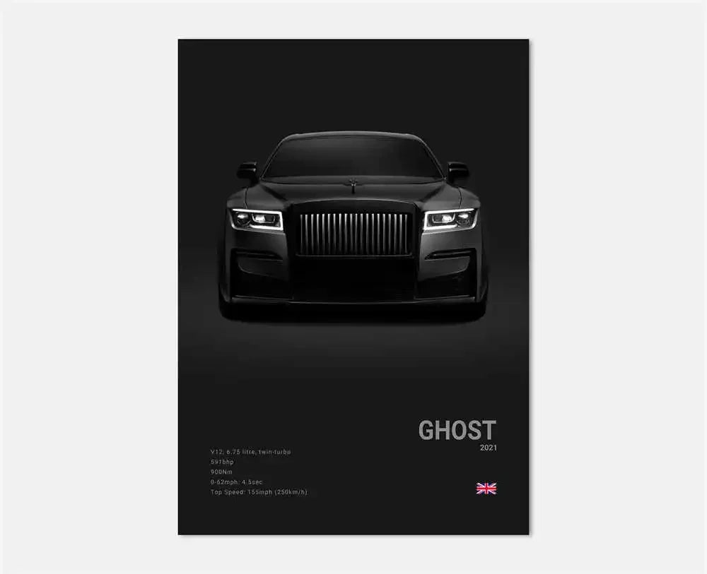 Midnight Supercar Poster – Shadow Edition