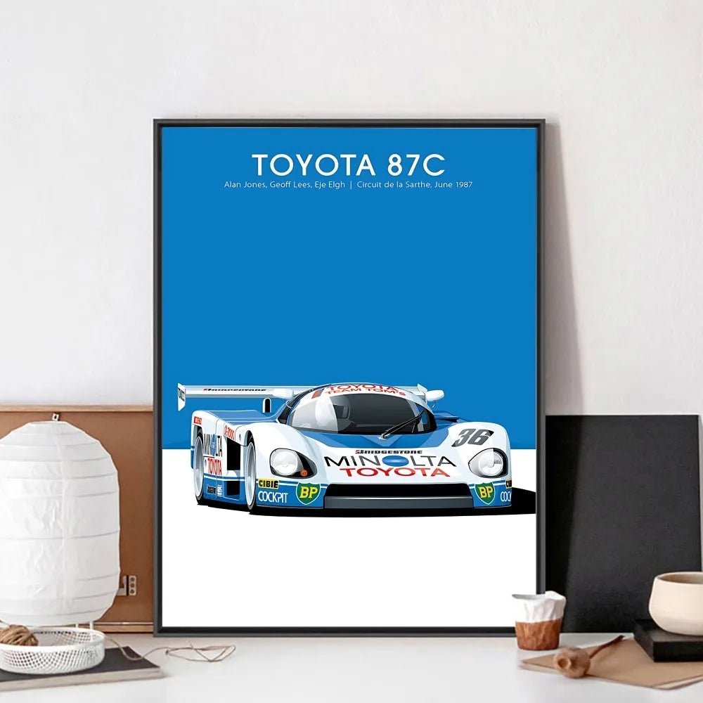 Minimal Racing Poster – Vintage Edition