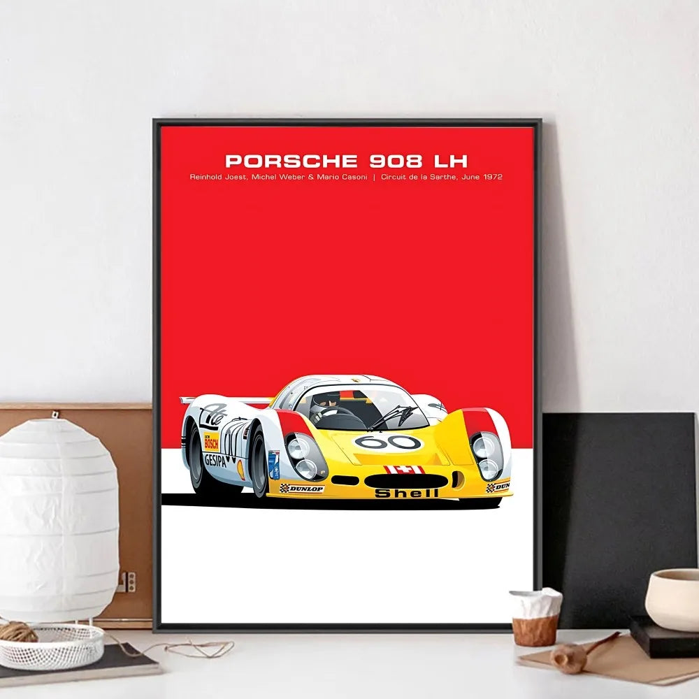Minimal Racing Poster – Vintage Edition