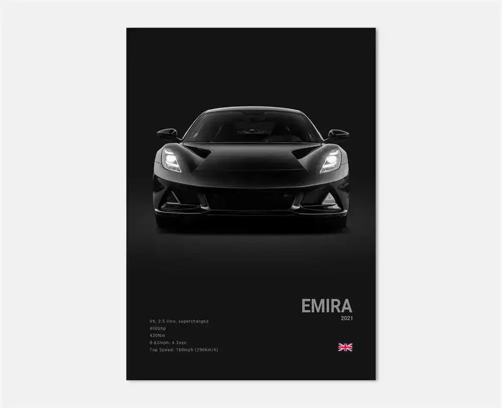 Midnight Supercar Poster – Shadow Edition