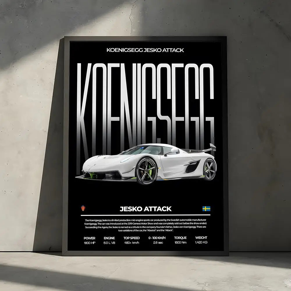 Hypercar Poster – Midnight Edition